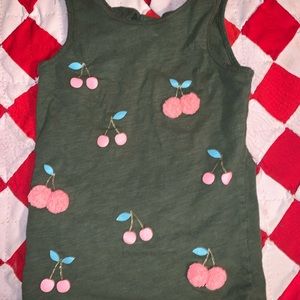 Carter’s Kids Green Cherries Sleeveless Tank Top